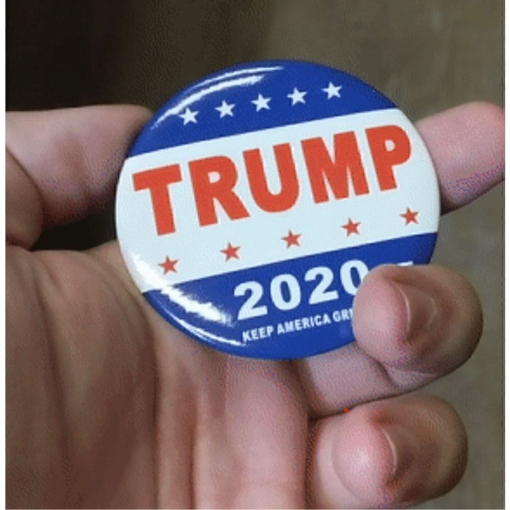 Classic TRUMP 2020 Button Collector’s Item for your Jacket Backpack Hat Vest NEW - Picture 3 of 5